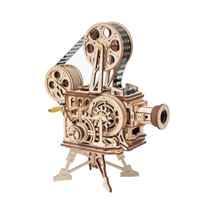 ROBOTIME 3D Wooden Puzzle Mechanical Model Kits, Beige, 9.1"*5.2"*10" - 1 of 4