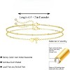 Dainty Initial Heart Gold Bracelets for Women Trendy, 14K Real Gold Letter Charm Bracelet Jewelry - 3 of 4