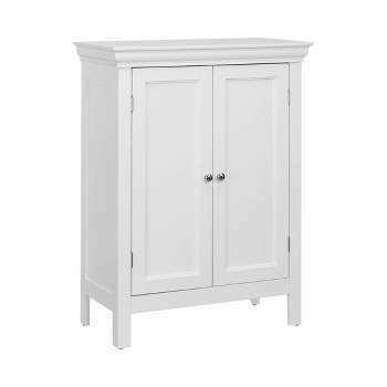 Stratford Freestanding Bathroom Cabinet with Two Doors White - Teamson Home