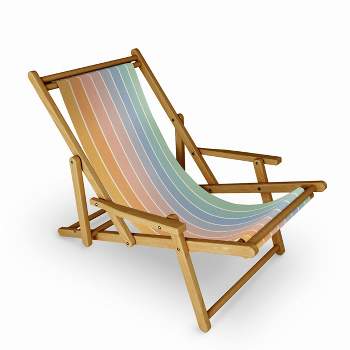 Colour Poems Gradient Arch Rainbow III Outdoor Sling Chair - Deny Designs