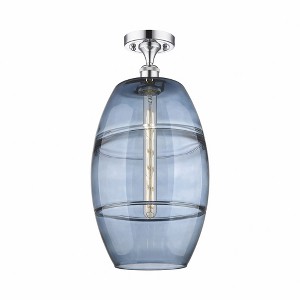 Vaz - 1 Light Semi-Flush Mount In Industrial Style-19.75 Inches Tall and 10 Inches Wide - 1 of 1
