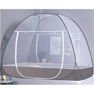 AMMER Portable Pop-Up Mosquito Net Tent for Beds, Foldable Design with Bottom, 2 Doors, Fits Twin to King Size - 1 of 1