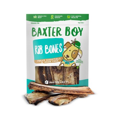 Baxter Boy Rib Bones Beef Dog Treats - 10pk
