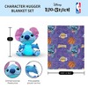 NBA Spin Stitch Hugger Pillow & Silk Touch Throw Blanket Set 40x50 Inches - 4 of 4