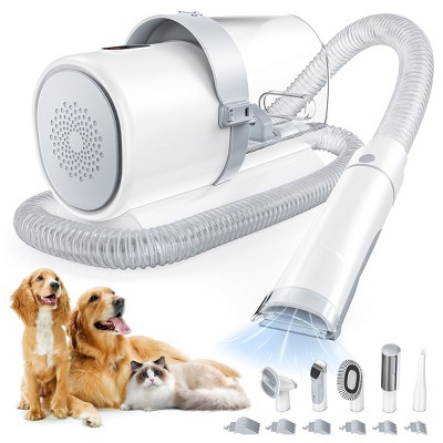 Sweetcrispy 5-in-1 Dog/Cat Grooming Kit: 2.5L Pet Hair Vacuum & Electric Clippers