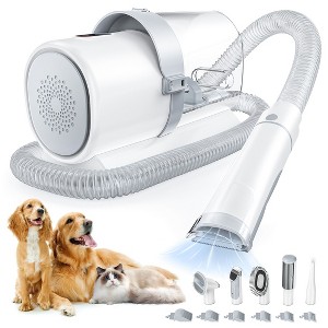 Sweetcrispy 5-in-1 Dog/Cat Grooming Kit: 2.5L Pet Hair Vacuum & Electric Clippers - 1 of 4