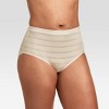 Hanes Premium Women's 4pk Breathable Ribbed Briefs - Black/beige