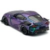 Toyota HKS GR Supra RHD (Right Hand Drive) Magic Purple Metallic 1/64 Diecast Model Car by Pop Race - 4 of 4
