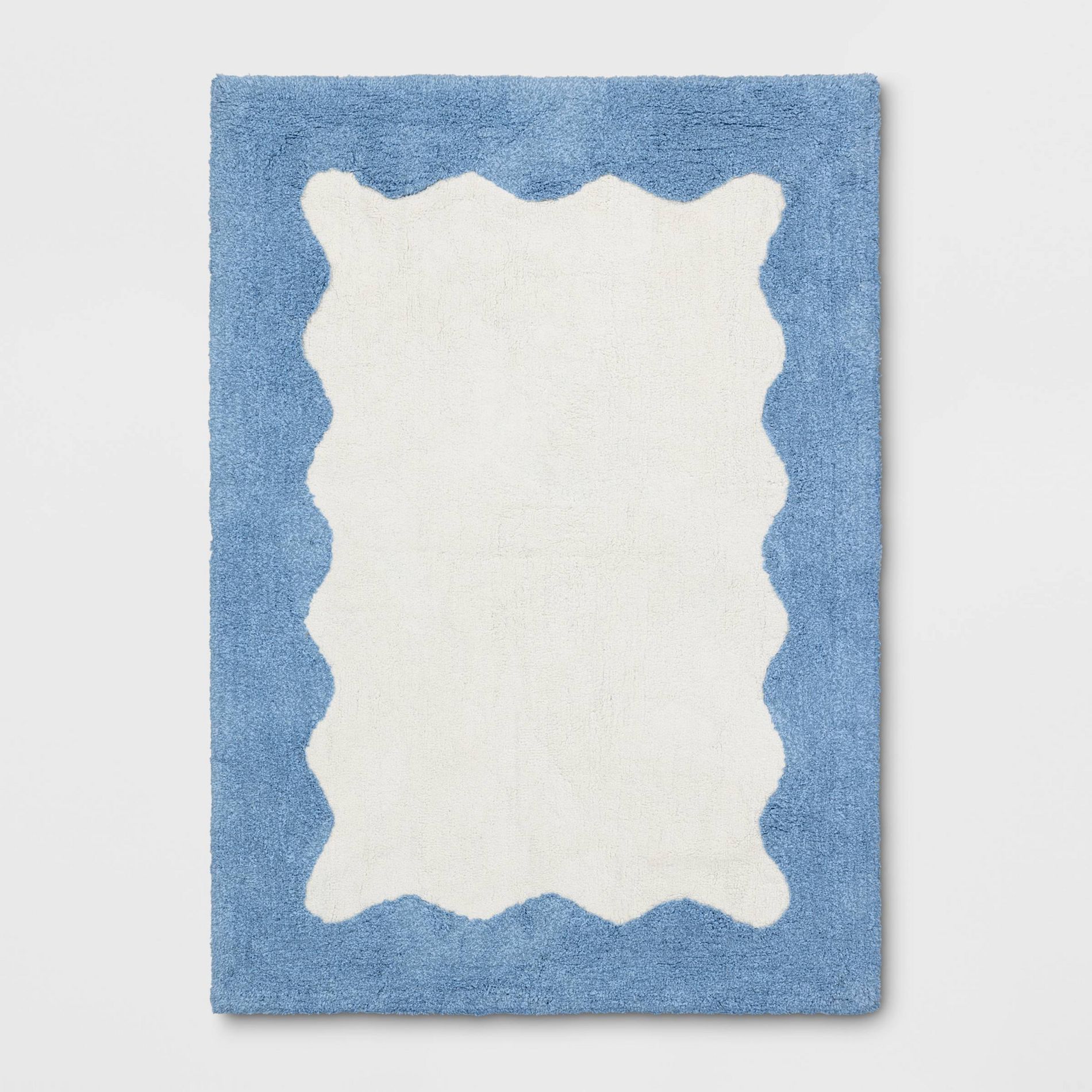 4'x5'6" Wave Kids' Rug Blue - Pillowfort™