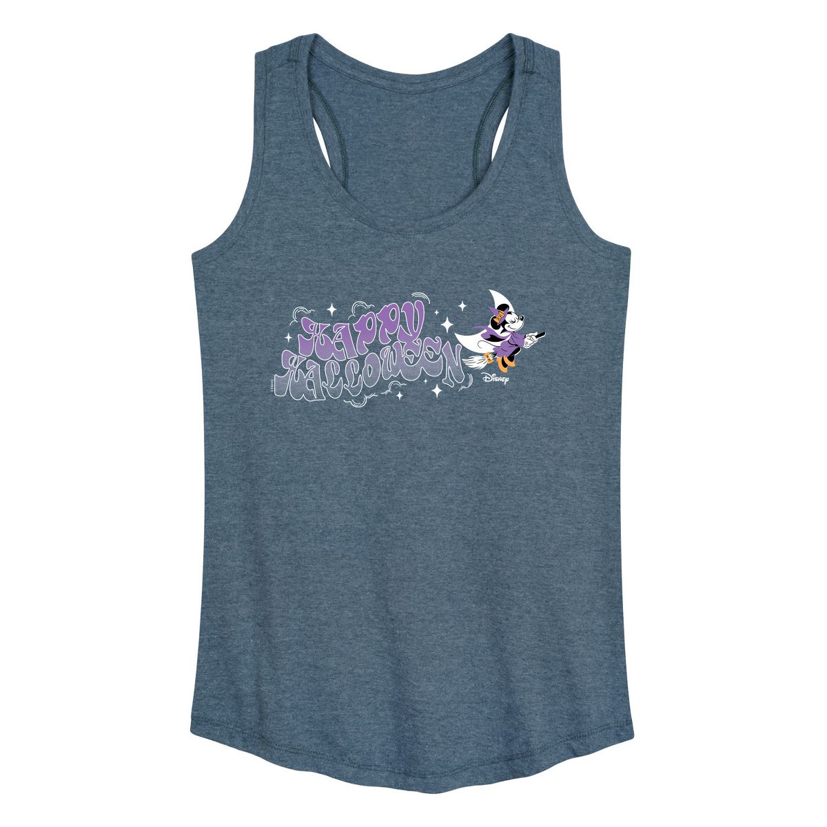 Women's - Disney - Witch Minnie Happy Halloween Graphic Racerback Tank