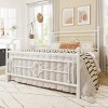 Allewie Metal Platform Bed Frame with Victorian Vintage Headboard and Footboard/Mattress Foundation/Under Bed Storage/No Box Spring Needed/Noise-Free/Easy Assembly - 3 of 4