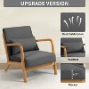 NicBex Linen Accent Chair,Upholstered Living Room Chairs with High Backrest,Mid-Century Modern Armchair,Accent Chairs for Living Room - 4 of 4