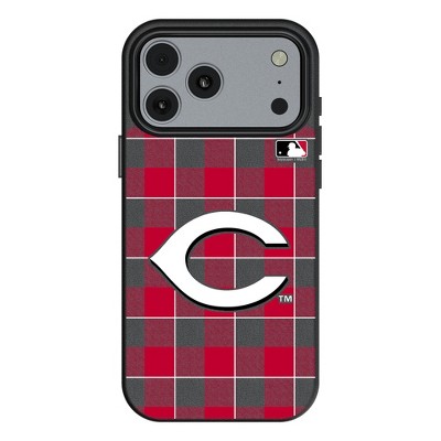 MLB National League Teams Plaid MagSafe Compatible Cell Phone Case for Apple iPhone 17 Series