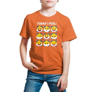 Boys' - Baby Shark - Today I Feel Grid Short Sleeve Graphic T-Shirt - 1 of 4