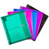 BAZIC Products® Poly Project Envelopes, 11-1/2" x 9-3/4", 200 Sheet Capacity, Assorted Colors, 5 Per Per Pack, 3 Packs - 2 of 4