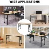 Adjustable Wood Workbench,Heavy Duty Workbench with Pegboard Power Strip,Garage Work Table w/Wheels & Leveling Feet for Garage Home Office - 4 of 4