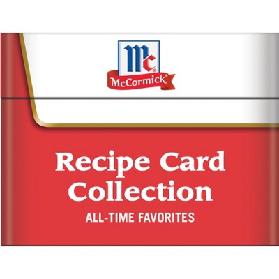McCormick All-Time Favorites - Recipe Card Collection Tin - by  Publications International Ltd (Hardcover)