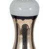 Glass Pillar and Taper Candle Holder with Curved Silhouette and Reflective Accents for Modern Decorative Display - 4 of 4