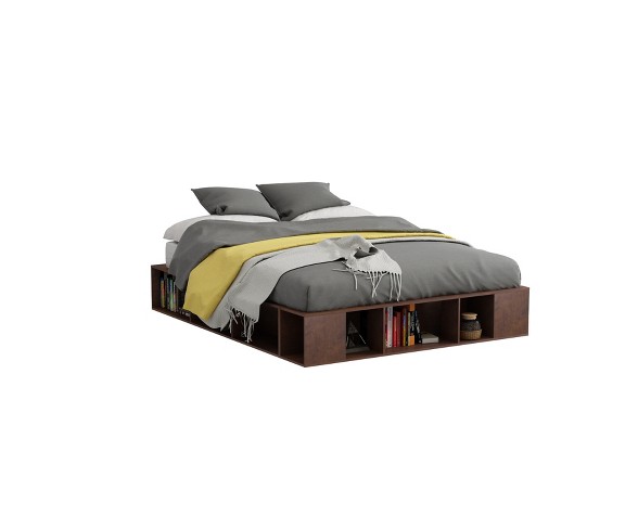 Queen Madison Platform Bed Reclaimed Cherry - Loft 607