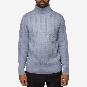 X RAY Men's Cable Knit Roll Neck Sweater(Available in Big & Tall)