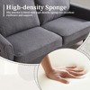 TiramisuBest Mid Century Modern Loveseat Sofa,2 Seater Sofa Couches for Living Room, Small Couch with USB & Removable Pillow Cover - 4 of 4