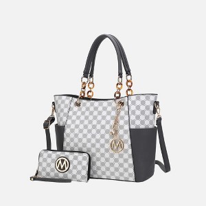 MKF Collection Merlina Circular Print Women’s Tote Bag with matching Wallet by Mia K - 1 of 4