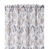 Kate Aurora Contemporary Influencer 2 Piece Water Color Damask Medallion Rod Pocket Window Curtain Panels - 3 of 4