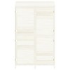vidaXL Garden Shed White Solid fir wood 40.2x20.5x68.7 in Garden Shed - 4 of 4