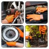 WeCare Diamond Textured Orange Nitrile Gloves, 8 Mil Thickness - Perfect for Industrial & Automotive Work - image 3 of 4