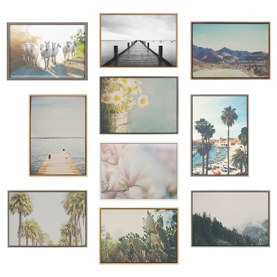 Lake Tahoe California Mountain Landscape Framed Canvas Art