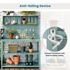 NicBex Outdoor Potting Bench Table with 4 Storage Shelves Farmhouse Solid Wood Garden Table with Side Hook - 4 of 4