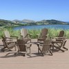 WestinTrends Malibu  HDPE Outdoor Folding Poly Adirondack Chair (Set of 8) - 2 of 4