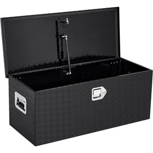 Aluminum Truck Bed Toolbox, Heavy Duty Aluminum Tool Box with Side Handle and Lock Keys, Truck Bed Storage Organizer for Pick Up Truck Rv Trailer - 1 of 4