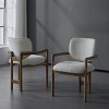 Dining Chairs Set of 2,Upholstered Kitchen Chairs with Paded Seating Solid Rubber Wood Legs for Dining Room,Island,Living Room-Tanpinhause - 2 of 4