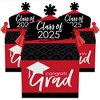 Big Dot of Happiness Red Grad - Best is Yet to Come - Treat Box Party Favors - 2025 Red Graduation Party Goodie Gable Boxes - Set of 12 - 2 of 4