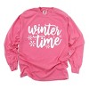 Simply Sage Market Winter Time Snowflakes Garment Dyed Long Sleeve - 2 of 4