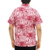 LA LEELA Men's Hawaiian Shirt Tropical Floral Beach Shirts Casual Button Up Short Sleeve Shirts for Men - 2 of 4