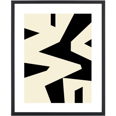 Catch Me If You Can - 16" X 20" - Antique Ivory/Black - Framed Wall Art - WLA2052 - Safavieh