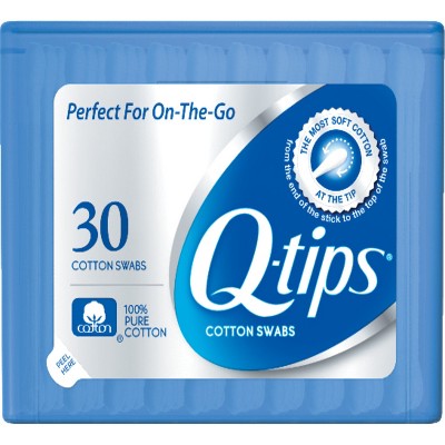 Q-tips Blue Purse Pack Cotton Swabs - 30ct : Target