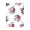 Hudson Baby Infant Girl Cotton Flannel Burp Cloths Bundle, Blush Navy Floral, One Size - 3 of 4