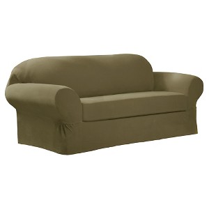 Moss Collin Stretch Sofa Slipcover (2 Piece) - Maytex, Green