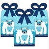 Big Dot of Happiness Yeti to Party - Square Favor Gift Boxes - Abominable Snowman Party or Birthday Party Bow Boxes - Set of 12 - 2 of 4