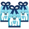 Big Dot of Happiness Yeti to Party - Square Favor Gift Boxes - Abominable Snowman Party or Birthday Party Bow Boxes - Set of 12 - image 2 of 4