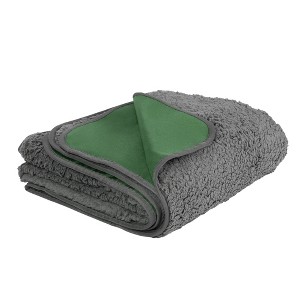 Tirrinia Large Waterproof Outdoor Blanket, Fleece Plush Emergency Blanket, Windproof Camping Blanket for Tailgating Game Day Stadium Concerts Car - 1 of 4