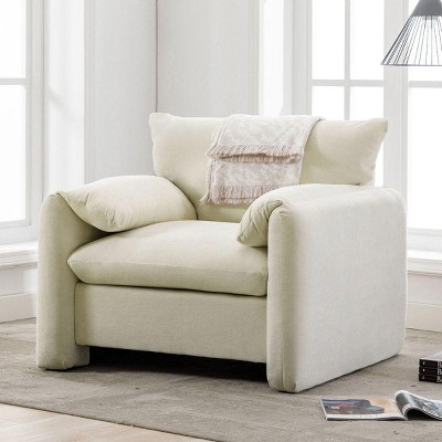 Streamdale Modern Style Chenille Oversized Armchair Accent Chair Single Sofa Lounge Chair