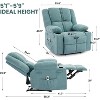 Heated Massage Nursery Glider Recliner with Cup Holder - Manual Reclinable Rocking Chair for Adults, Living Room & Bedroom - 2 of 4
