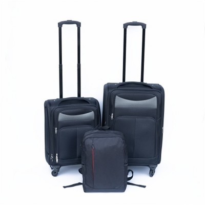 BEAFUP 2-Piece Hard Shell Luggage Set with Spinner Wheels - 20", 24" Lightweight Suitcases for Travel + Oxford Cloth Backpack