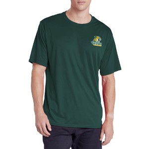 Northern Michigan University Adult Men's Sport Active T-Shirt Left Chest Logo, Black - 1 of 4