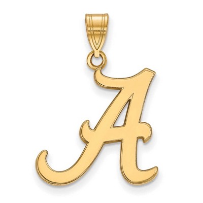 Black Bow Jewelry 14k Yellow Gold Alabama Crimson Tide NCAA Large Pendant