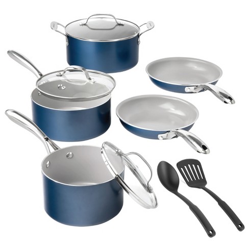 Pots and Pans Set 15 Piece, Nonstick Cookware Set with with Non- Toxic Stone-Derived Interior, Other
